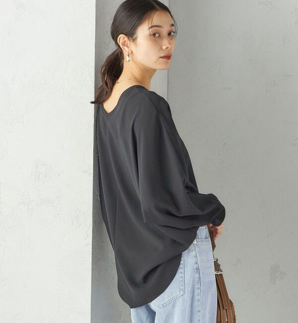 SHIPS for women「〈手洗い可能〉前後 2WAY シアー ドルマン ブラウス」|シャツ・ブラウス|