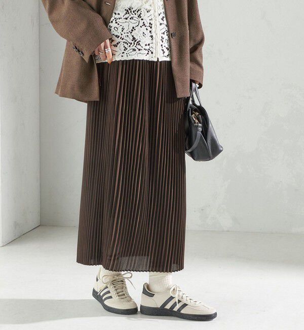 SHIPS for women「プリーツ ミディ ウエスト ゴム スカート」|スカート|