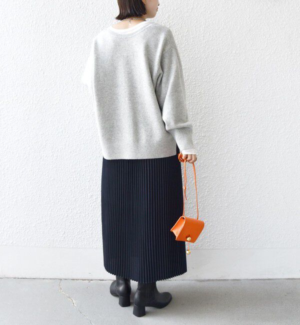 SHIPS for women「プリーツ ミディ ウエスト ゴム スカート」|スカート|