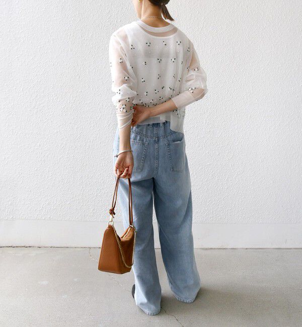 SHIPS for women「〈手洗い可能〉フラワー 刺繍 2WAY カーディガン」|カーディガン|