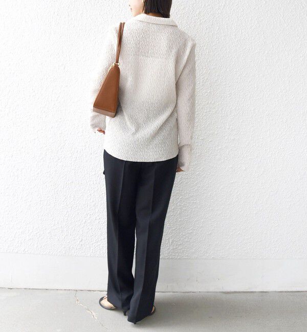 SHIPS for women「【WEB限定】〈手洗い可能〉ランダムブルーゼ シャツ カーディガン」|カーディガン|