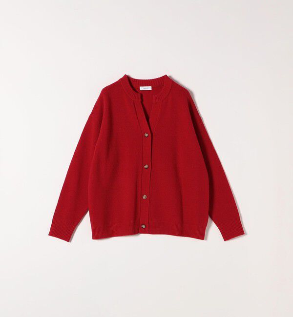 SHIPS any「SHIPS any:〈手洗い可能〉AQUA カシミヤ ミックス スキッパー カーディガン」|カーディガン|