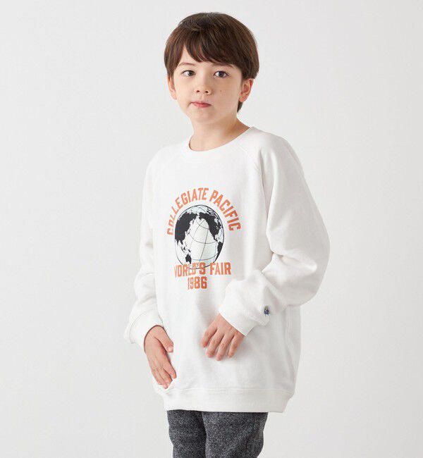 SHIPS any「【SHIPS any別注】Collegiate Pacific:〈洗濯機可能〉プリント & 刺繍 スウェット<KIDS>」|スウェット・ジャージ|