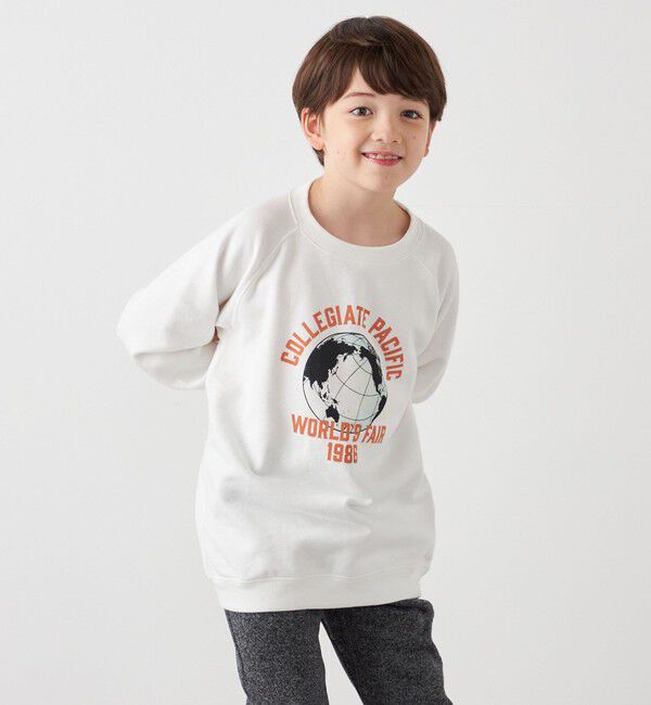 SHIPS any「【SHIPS any別注】Collegiate Pacific:〈洗濯機可能〉プリント & 刺繍 スウェット<KIDS>」|スウェット・ジャージ|