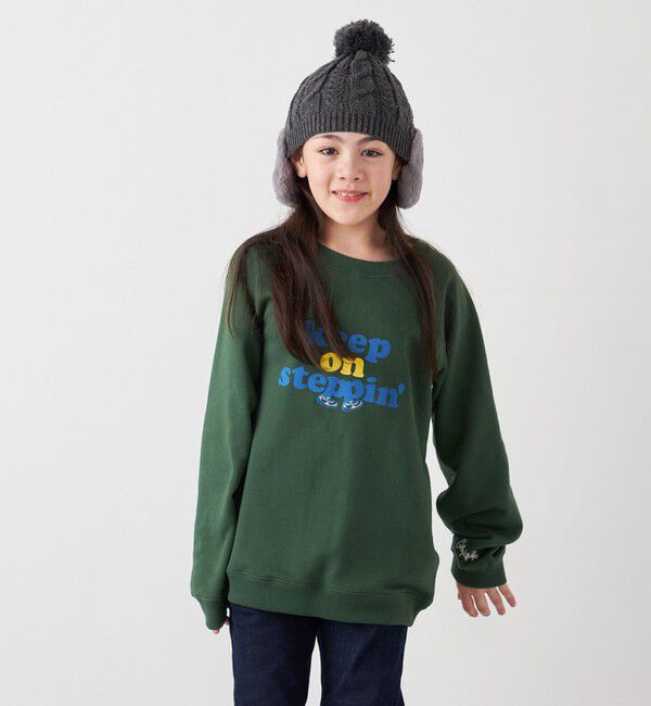 SHIPS any「【SHIPS any別注】Collegiate Pacific:〈洗濯機可能〉プリント & 刺繍 スウェット<KIDS>」|スウェット・ジャージ|