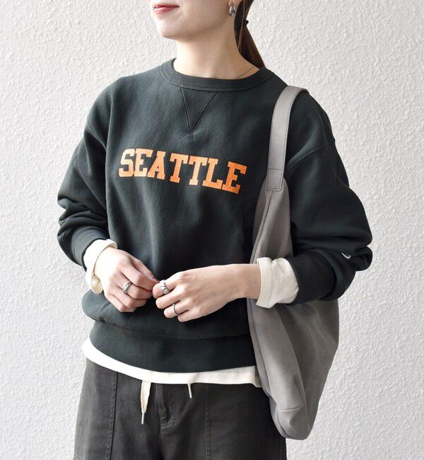 SHIPS any「Champion:〈洗濯機可能〉リバースウィーブ(R) 裏起毛 クルーネック スウェット」|スウェット・ジャージ|