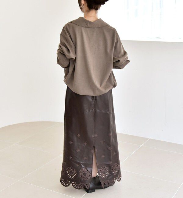 quaranciel「quaranciel:〈洗濯機可能〉ポケット ドロスト スキッパー プルオーバー シャツ」|シャツ・ブラウス|