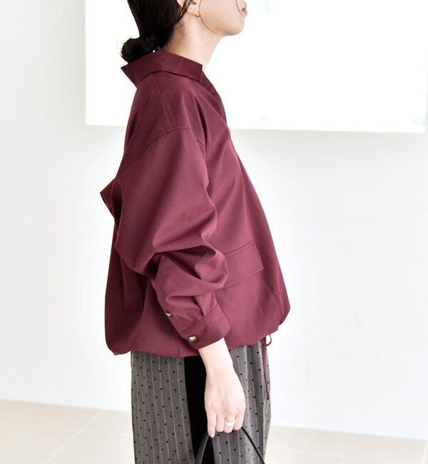 quaranciel「quaranciel:〈洗濯機可能〉ポケット ドロスト スキッパー プルオーバー シャツ」|シャツ・ブラウス|