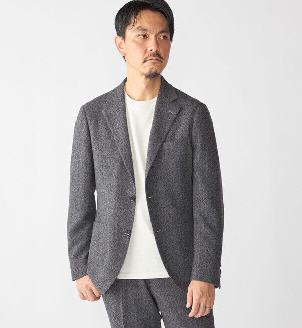 SHIPS「SHIPS:〈FUNCTION〉〈セットアップ対応〉ホームスパン ジャケット」|テーラードジャケット|