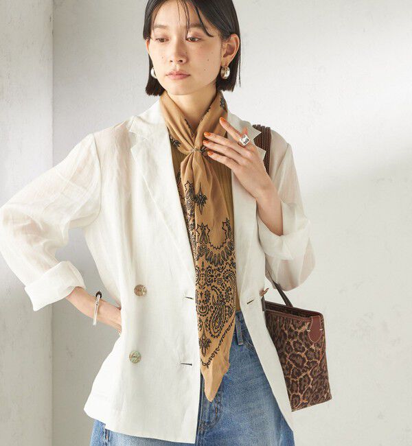 SHIPS for women「【一部SHIPS別注】destin: バンダナ カレ 90&times;90」|バンダナ・スカーフ|