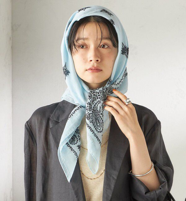 SHIPS for women「【一部SHIPS別注】destin: バンダナ カレ 90&times;90」|バンダナ・スカーフ|