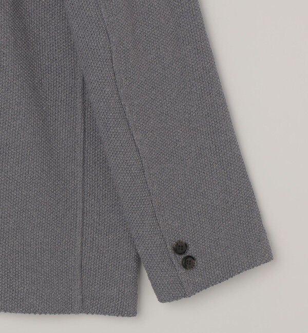 SHIPS any「SHIPS any:〈洗濯機可能〉TEXBRID(R) リネン混 タックハニカム ニット ジャケット◇」|テーラードジャケット|