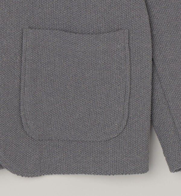 SHIPS any「SHIPS any:〈洗濯機可能〉TEXBRID(R) リネン混 タックハニカム ニット ジャケット◇」|テーラードジャケット|