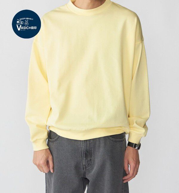 SHIPS「SHIPS: スビン ギザ コットン ロングスリーブ Tシャツ」|Tシャツ・カットソー|クリーム