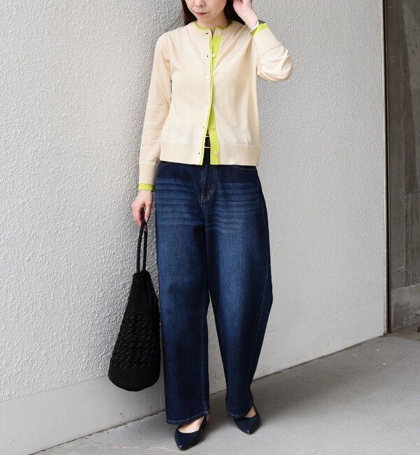 SHIPS Colors 「SHIPS Colors:〈手洗い可能〉配色 ニット クルーネック カーディガン◇」|カーディガン|