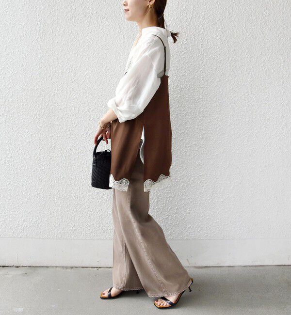 SHIPS for women「〈手洗い可能〉レース トリム キャミソール」|キャミソール|