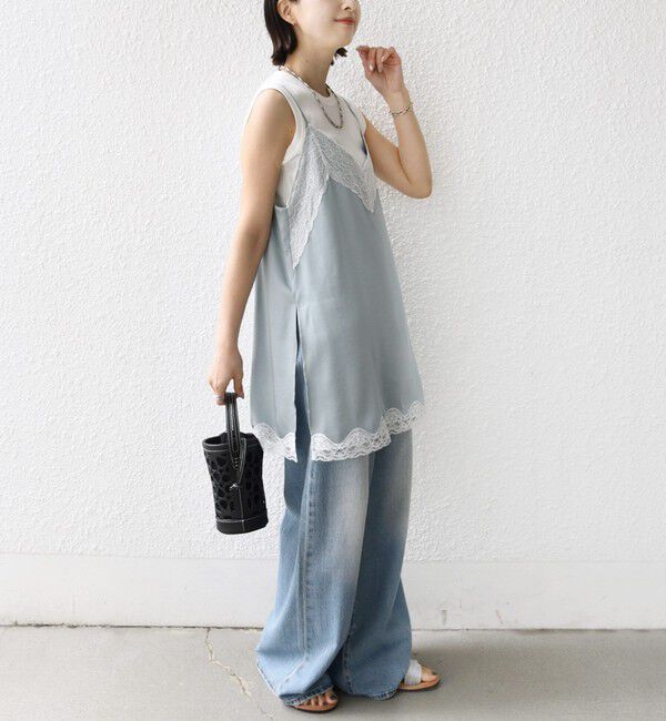 SHIPS for women「〈手洗い可能〉レース トリム キャミソール」|キャミソール|