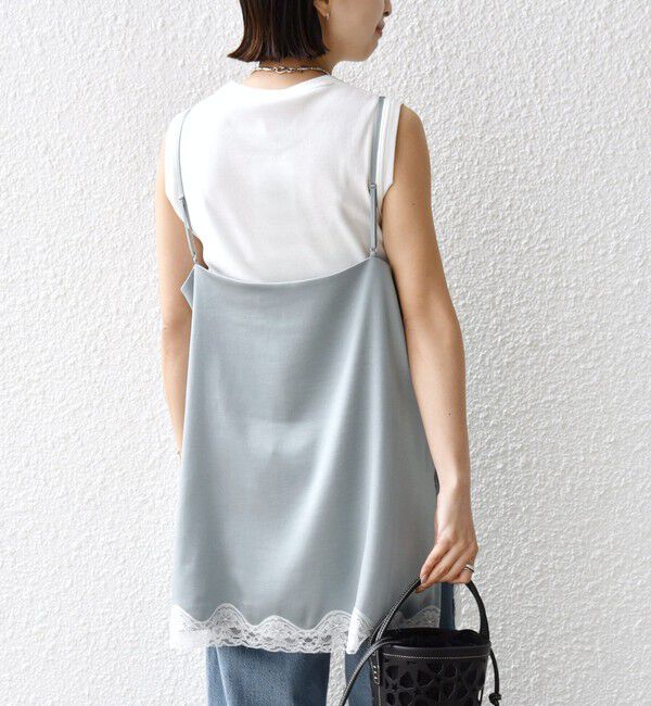 SHIPS for women「〈手洗い可能〉レース トリム キャミソール」|キャミソール|