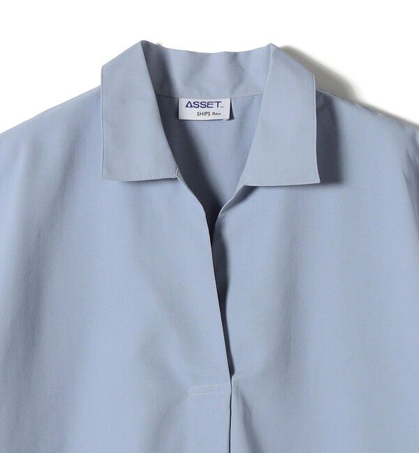 SHIPS Colors 「《予約》SHIPS Colors:〈汗染み軽減・吸水速乾〉ASSET(TM) スキッパー シャツ◆」|シャツ・ブラウス|