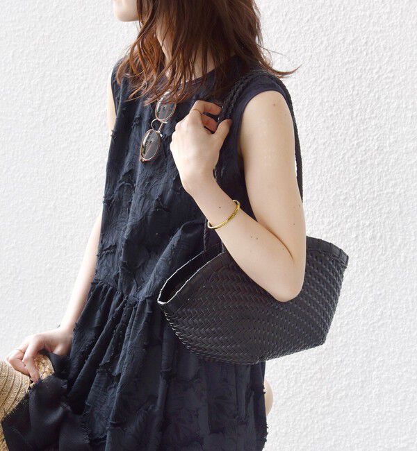 SHIPS for women「《予約》〈手洗い可能〉シアー ジャカード ノースリーブ ワンピース」|ワンピース|