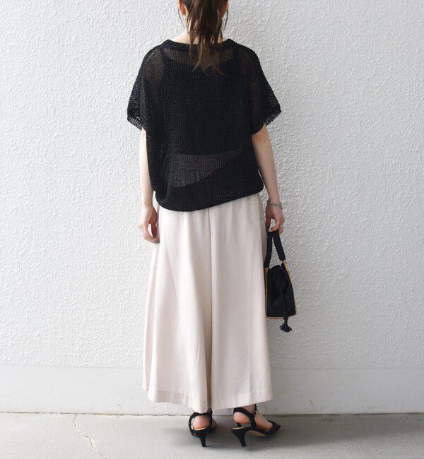 SHIPS any「《予約》SHIPS any:〈洗濯機可能〉シャンブレー タック ガウチョ パンツ」|その他|