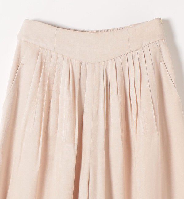 SHIPS any「《予約》SHIPS any:〈洗濯機可能〉シャンブレー タック ガウチョ パンツ」|その他|