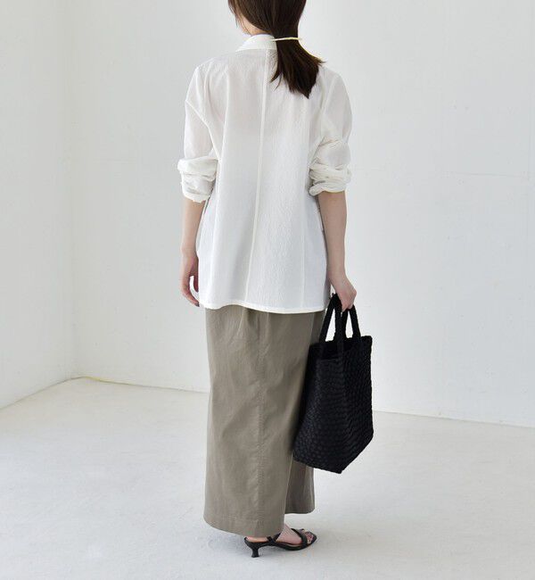 quaranciel「《予約》quaranciel:〈手洗い可能〉シアー カラミ テーラード ダブル ジャケット」|その他|