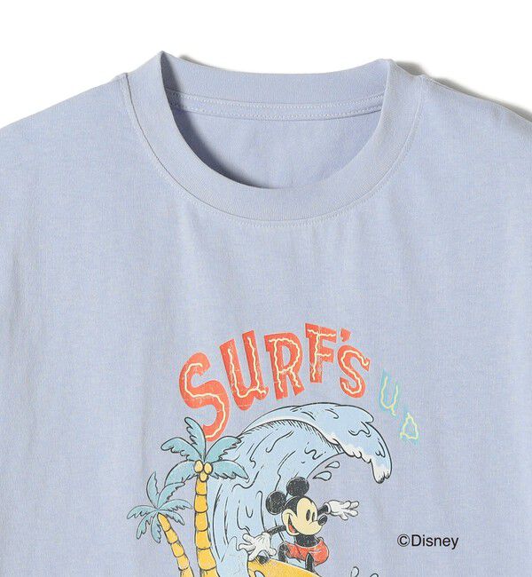 SHIPS Colors 「SHIPS Colors:〈洗濯機可能〉リンク ミッキー サーフ Tシャツ」|Tシャツ・カットソー|