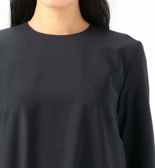 Ballsey「ポリエステルウールトロピカル バックプリーツワンピース」|ワンピース|