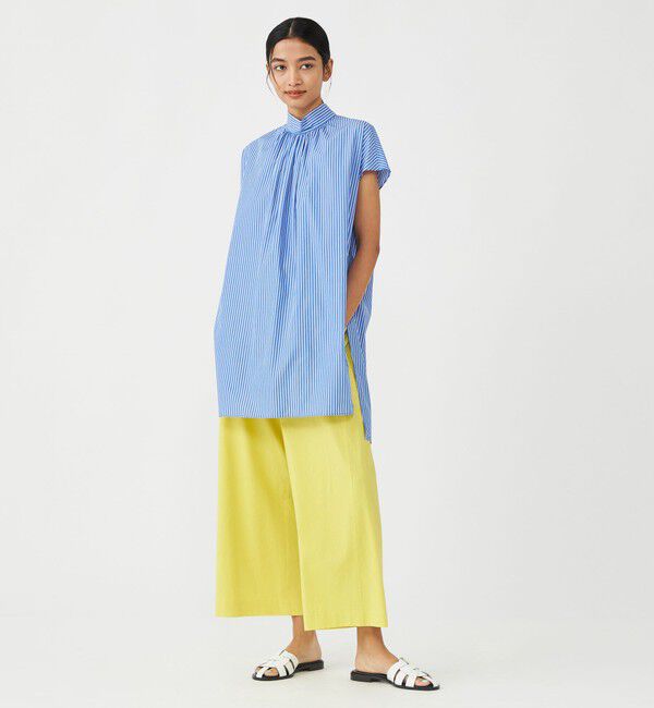 MACPHEE「レーヨンリネンコットン フレアクロップドパンツ」|その他|