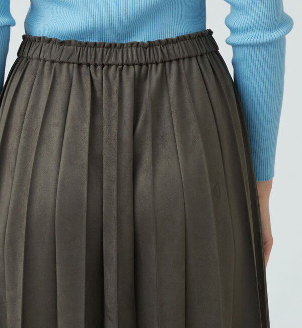 Ballsey「ライトスエード プリーツミディスカート」|スカート|