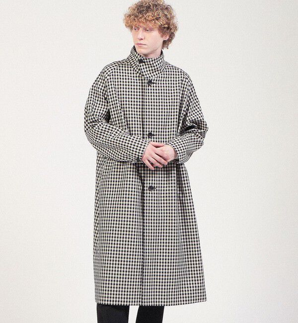CABaN「CABaN コットン ギンガムチェック スタンドカラーコート」|その他|