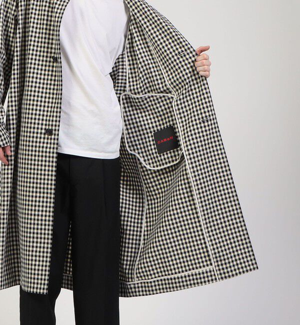 CABaN「CABaN コットン ギンガムチェック スタンドカラーコート」|その他|