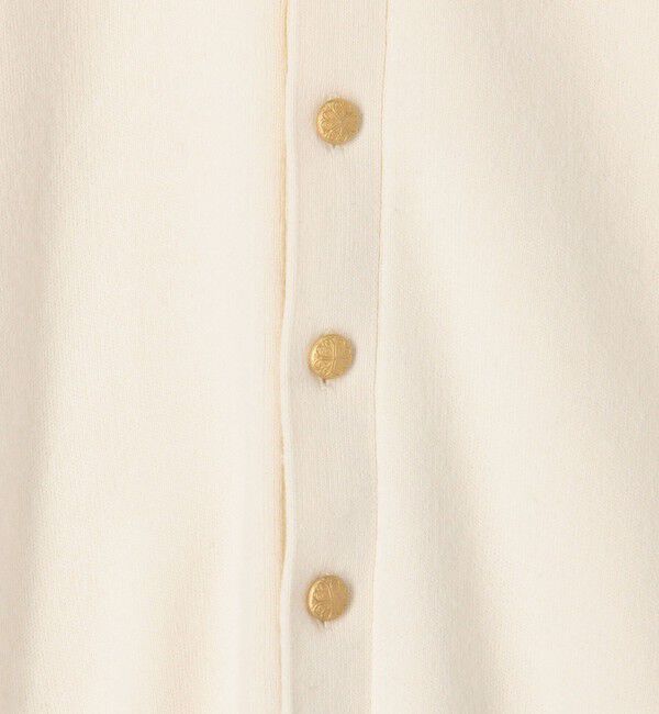 CABaN「コットンカシミヤ レースコンビポケットカーディガン」|カーディガン|