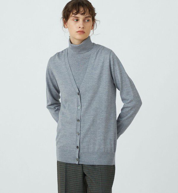 TOMORROWLAND collection「エクストラファインウール Vネックカーディガン」|カーディガン|