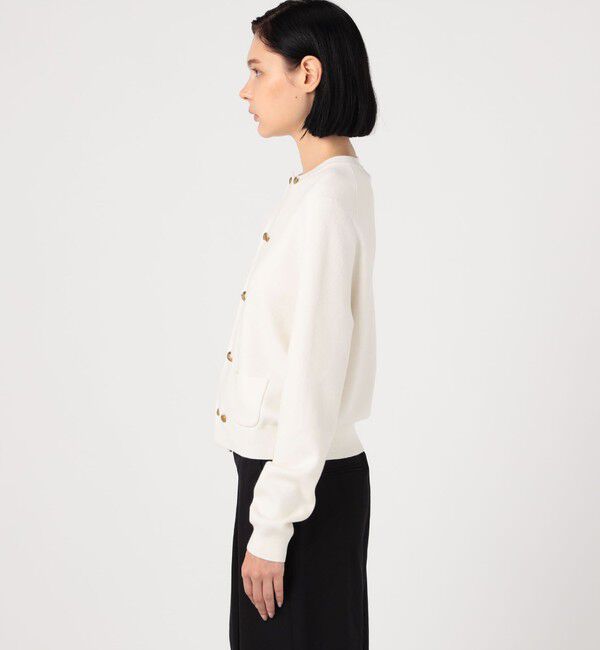 CABaN「コットンカシミヤ ダブルボタンカーディガン」|カーディガン|