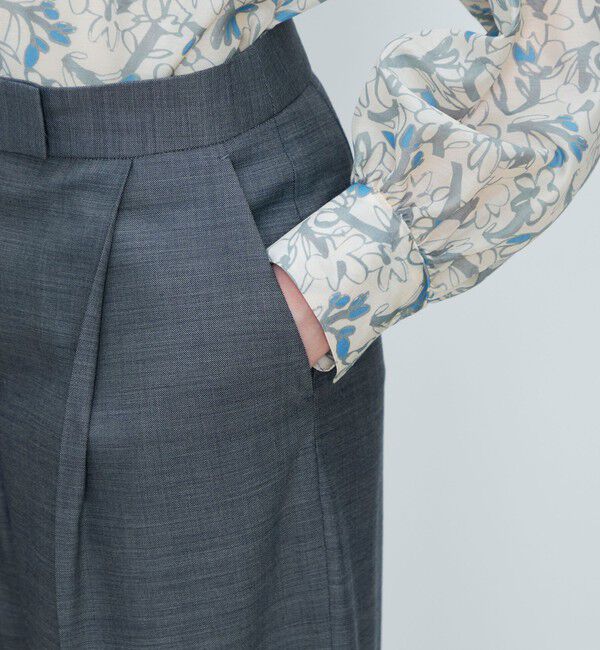 TOMORROWLAND collection「シャイニーシャーク センタープレスワイドパンツ」|その他|