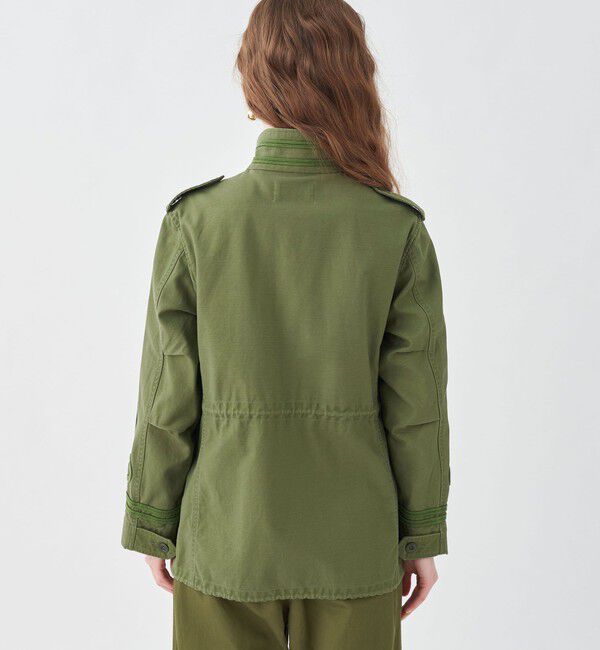 MACPHEE「スラブバックサテン ミリタリージャケット」|ミリタリージャケット|