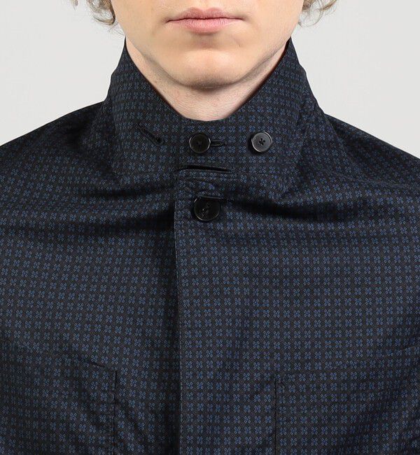 TOMORROWLAND MENS「コットンローン 小紋プリント ジャケットブルゾン」|テーラードジャケット|