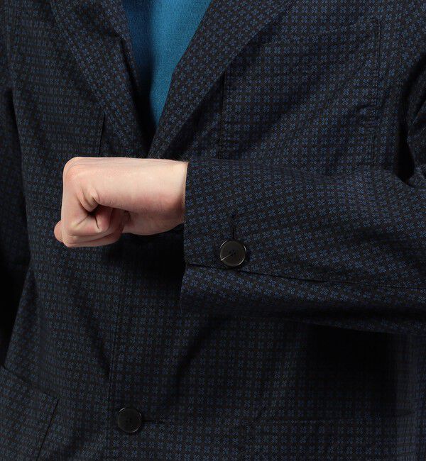 TOMORROWLAND MENS「コットンローン 小紋プリント ジャケットブルゾン」|テーラードジャケット|