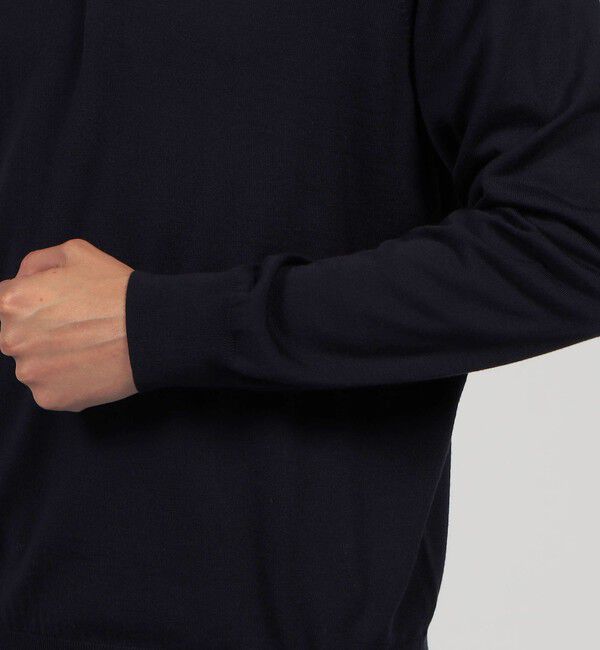 TOMORROWLAND MENS「TOMORROWLAND tricot スーパーファインメリノウール ニットポロシャツ」|ニット・セーター|