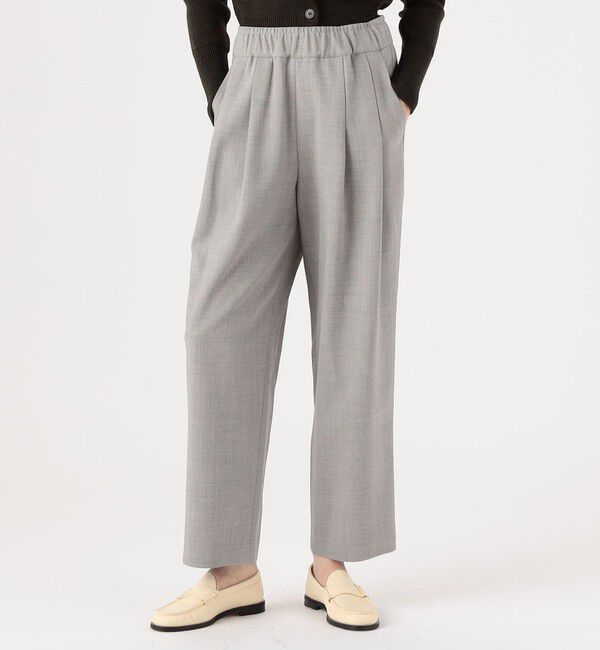 GALERIE VIE「レーヨンウールデラヴェ 2タックギャザーパンツ」|その他|