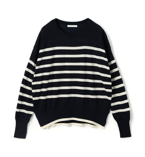 GALERIE VIE「プレーンウール クルーネックプルオーバー」|ニット・セーター|68 ネイビー系