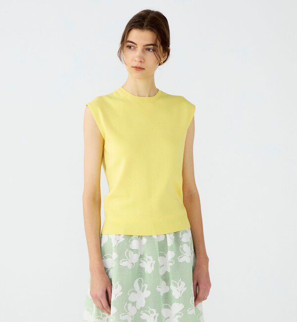 Ballsey「ハイゲージコットン ノースリーブプルオーバー」|ニット・セーター|