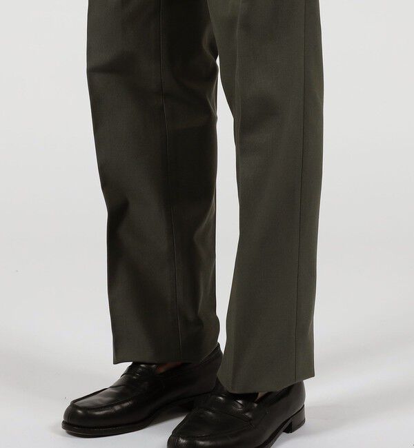 TOMORROWLAND MENS「コットン 2プリーツ ストレート スラックス」|スラックス|