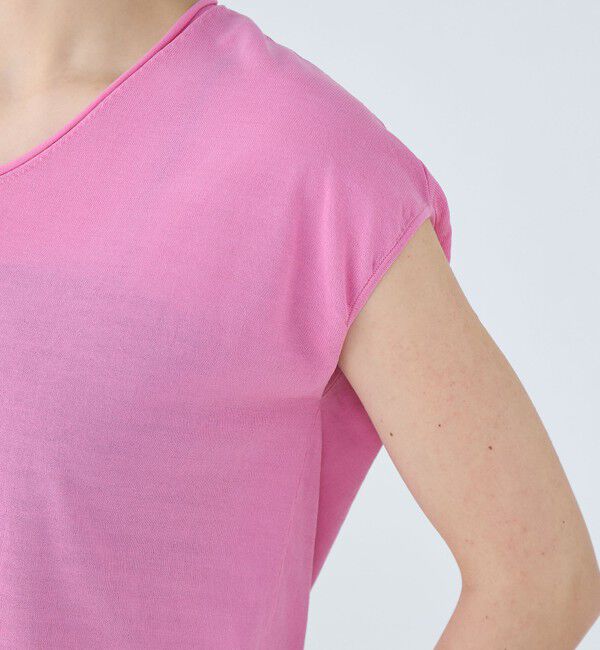 Ballsey「サスティナブルコットンナイロン Vネックノースリーブプルオーバー」|ニット・セーター|