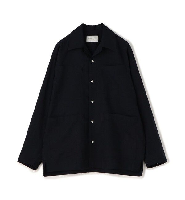 TOMORROWLAND MENS「リネン 4ポケット サファリシャツ」|シャツ・ブラウス|67 ネイビー