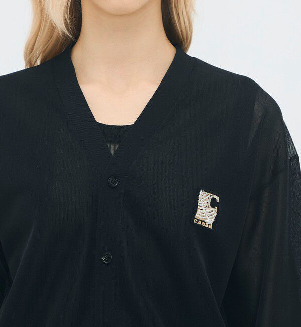 CABaN「シアーナイロン Vネックカーディガン」|ニット・セーター|