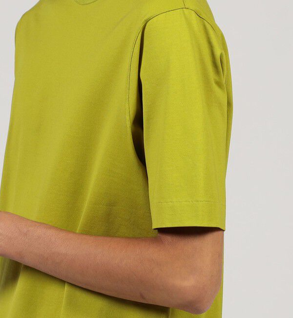 TOMORROWLAND MENS「スーピマコットン ニットコンビ ハーフスリーブカットソー」|Tシャツ・カットソー|