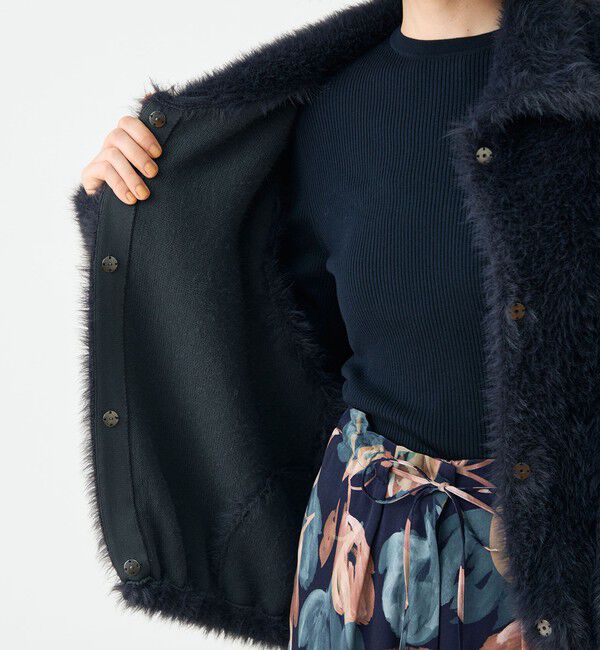 Ballsey「フェザーヤーン ステンカラーカーディガン」|カーディガン|